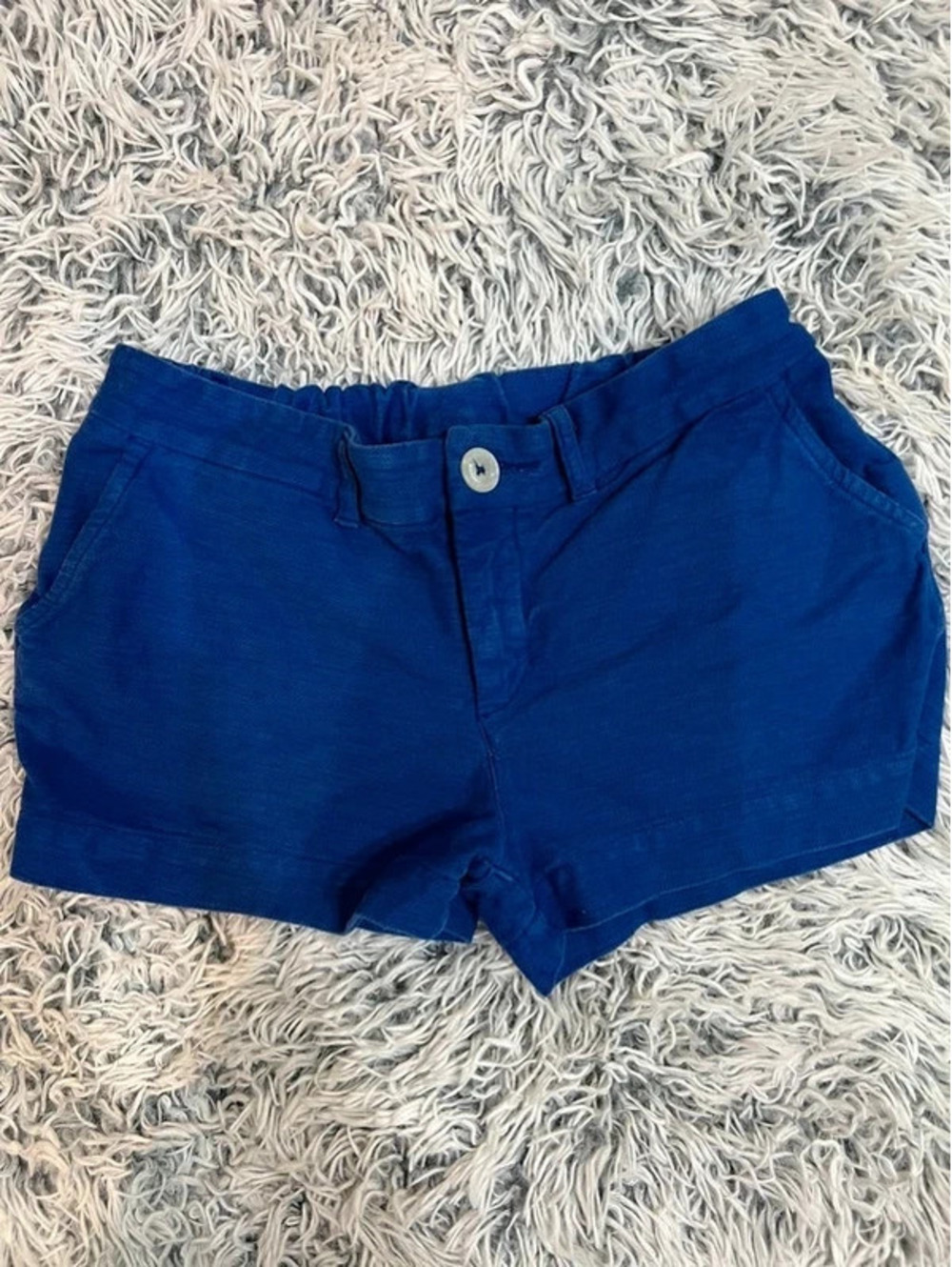 Chubbies Queen of the Castles Royal Blue Stretch Shorts Size 2 XS